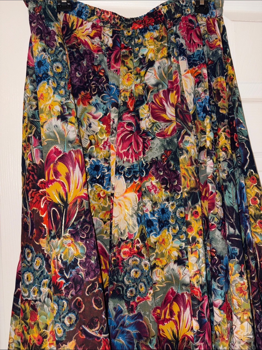 Floral Multicolor Maxi Skirt - Picture 2 of 7
